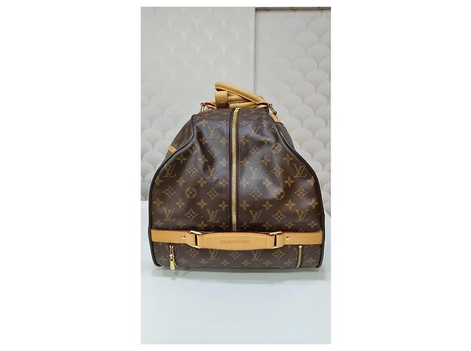 Keepall Louis Vuitton Monogram Reisetasche Braun Monogramm - Ansicht 9