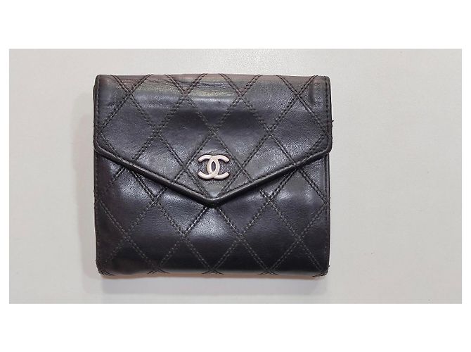 Chanel Classic Quilted Black Leather Wallet - view 2