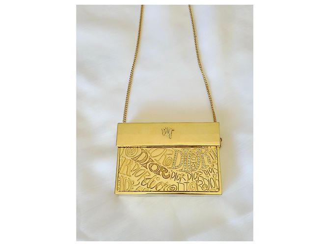 Christian Dior Minaudière Oro Pezzo d'Archivio D'oro - vista 3