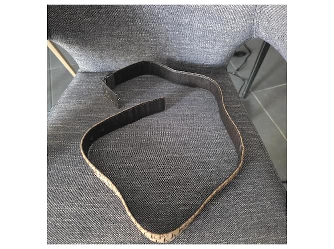 Cinturón Dior Monogramme Oblique Castaño Beige - vista 3
