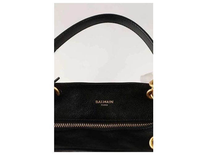 Balmain Bolso de hombro negro - vista 3