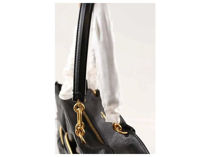Balmain Bolso de hombro negro - vista 5