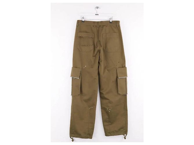 Autre Marque Pantalones rectos caqui - vista 3