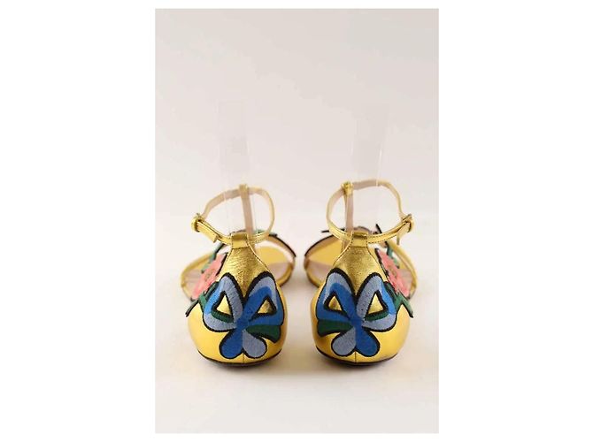 Gucci Sandali dorati D'oro - vista 2