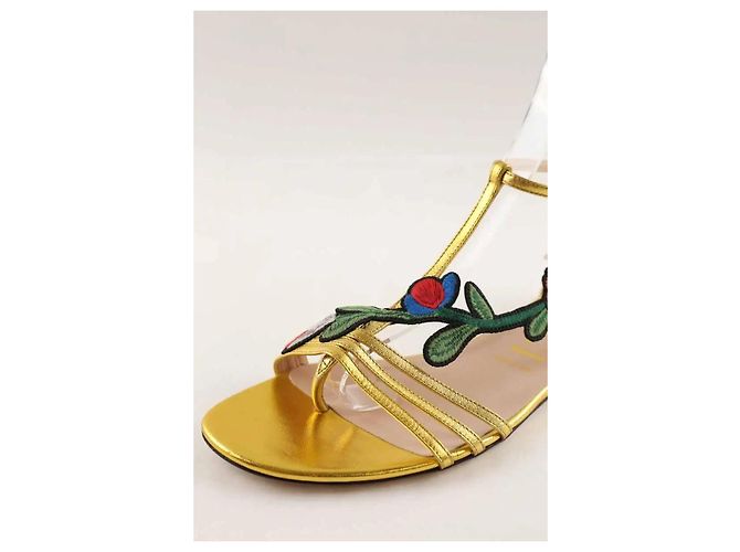 Gucci Sandali dorati D'oro - vista 4