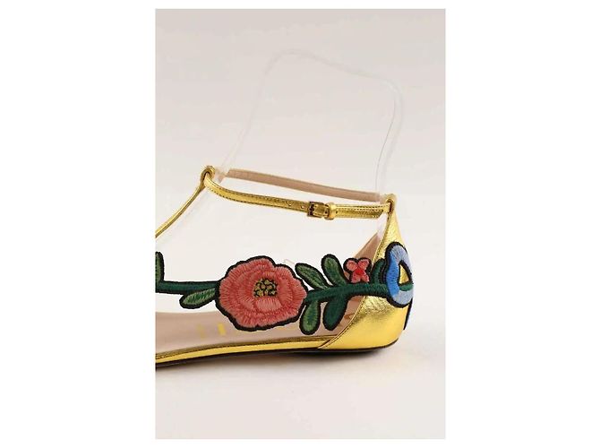 Gucci Sandali dorati D'oro - vista 5