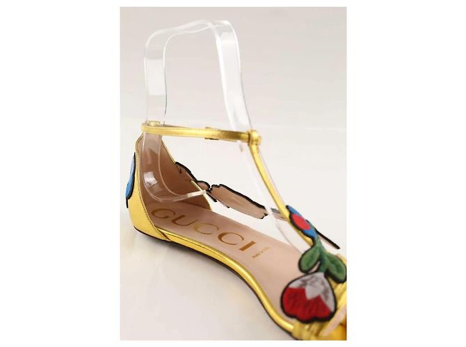 Gucci Sandali dorati D'oro - vista 6