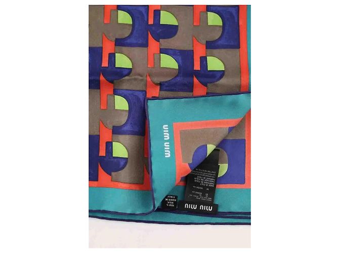 Miu Miu Mehrfarbiges Carré Mehrfarben - Ansicht 3