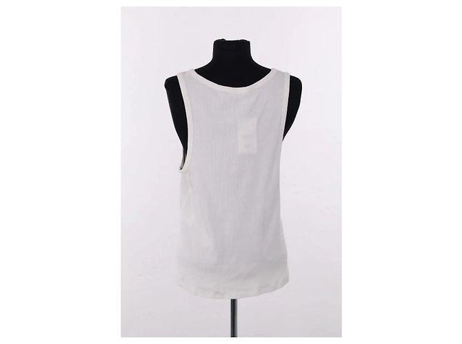Paco Rabanne Top blanco sin mangas - vista 4