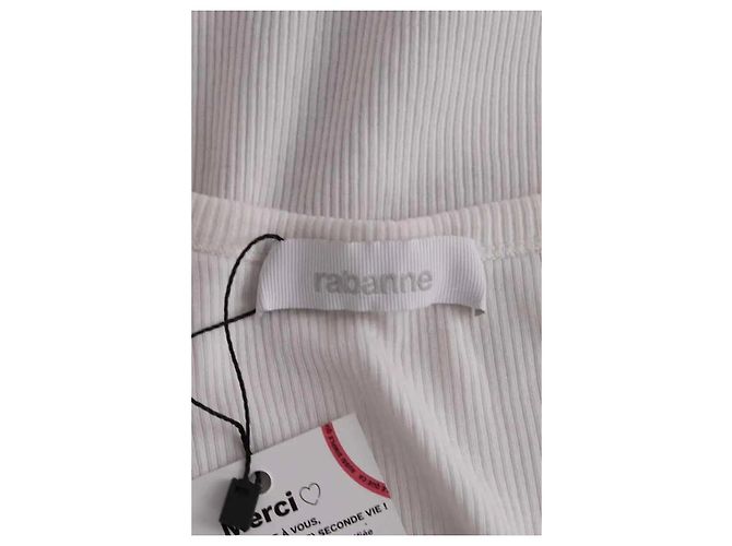 Paco Rabanne Top blanco sin mangas - vista 5