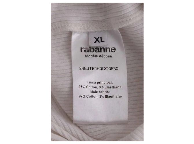 Paco Rabanne Top blanco sin mangas - vista 6
