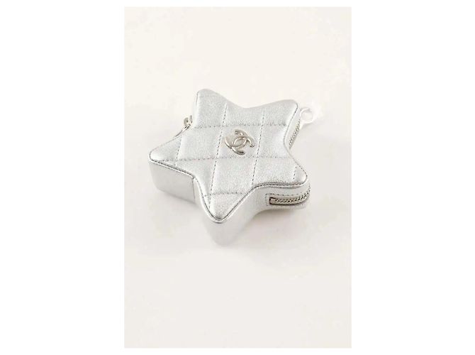 Chanel Cartera plateada Plata - vista 2