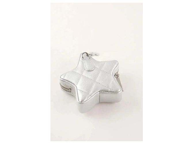 Chanel Cartera plateada Plata - vista 3