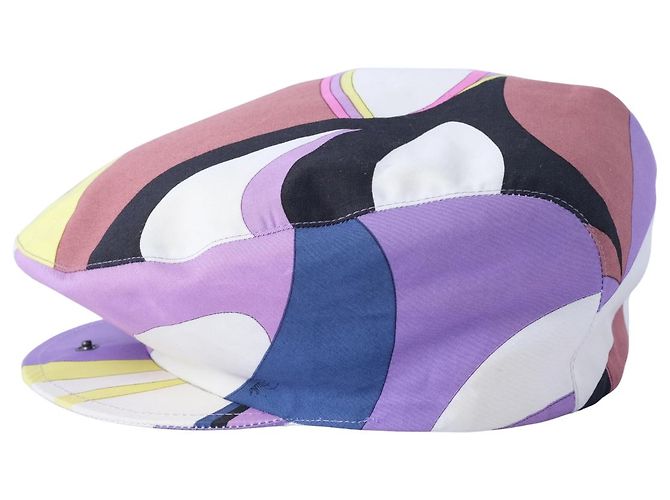 Vintage Emilio Pucci Driver's Cap mit psychedelischem Wirbelmuster - Ansicht 2