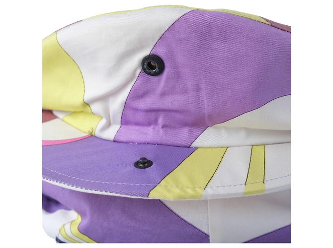 Vintage Emilio Pucci Driver's Cap mit psychedelischem Wirbelmuster - Ansicht 6
