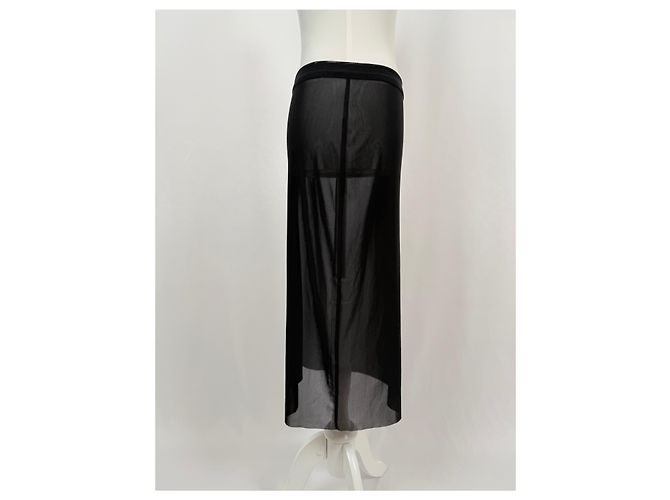 Autre Marque Falda midi transparente negra Peri Negro - vista 3