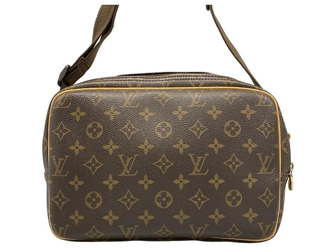 Louis Vuitton Reporter PM Castaño Dorado - vista 3