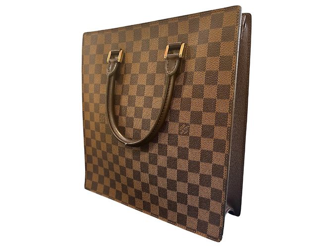 Borsa a mano piatta Venice Damier Ebene Louis Vuitton 1994 - vista 2