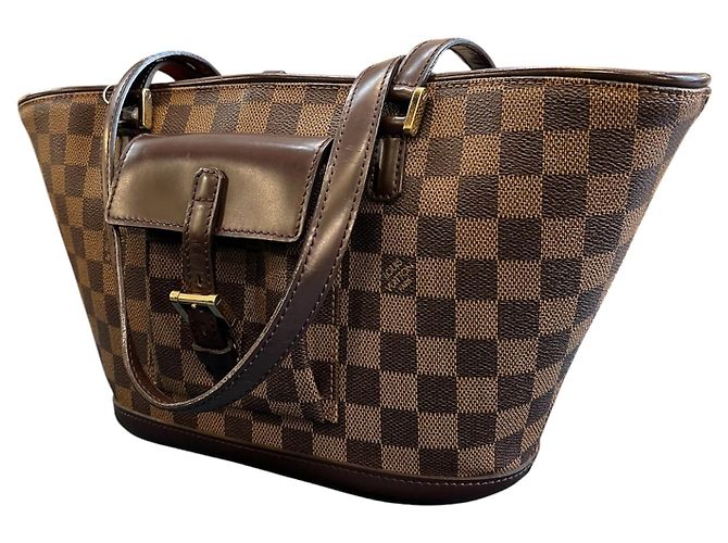 Borsa Louis Vuitton Damier Ebene Manosque PM 2003 - vista 2