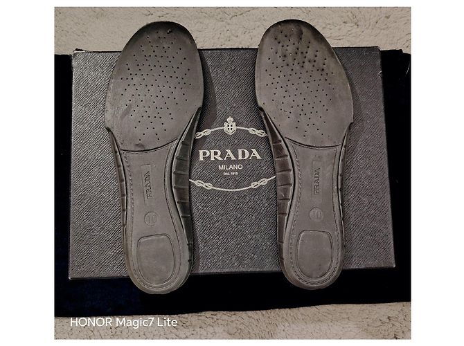 Sneakers Prada Nero-Voyage Nero e Blu - vista 10