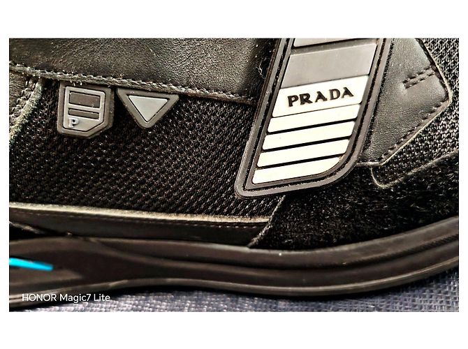 Sneakers Prada Nero-Voyage Nero e Blu - vista 11