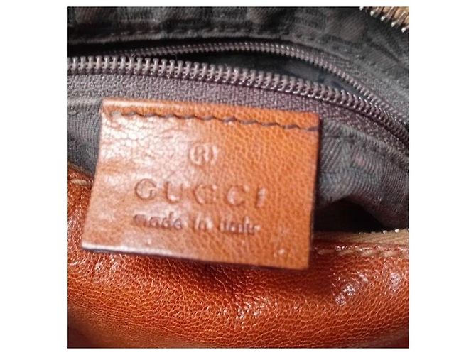 Gucci Borsa Hobo in pelle marrone - vista 3