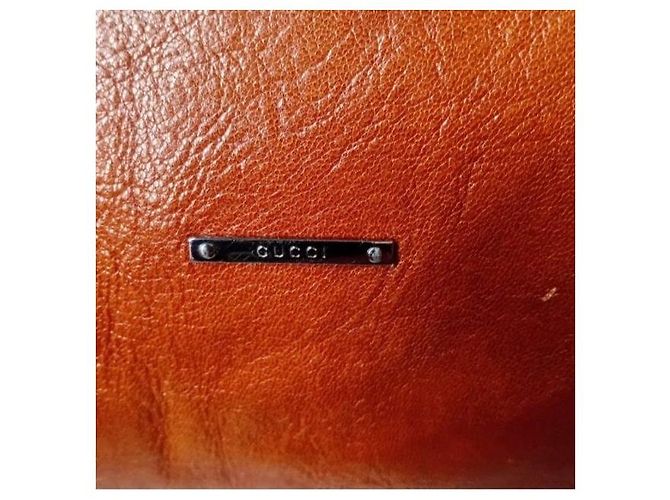 Gucci Borsa Hobo in pelle marrone - vista 9