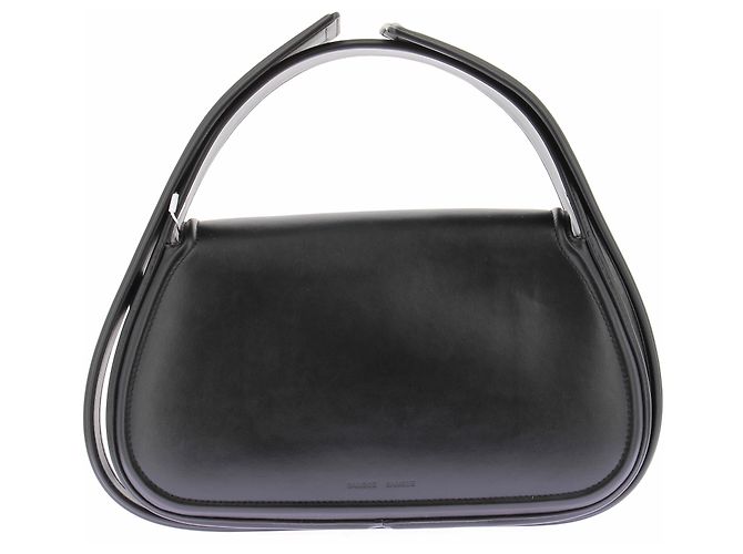 Bolsa de mão em couro preta Samsoe & Samsoe Preto - vista 2