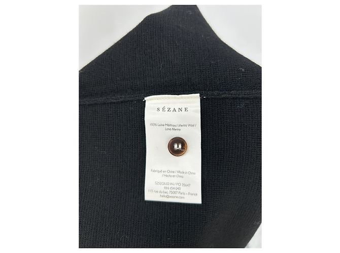 SéZane Cardigan aus Wolle Schwarz M - Ansicht 7