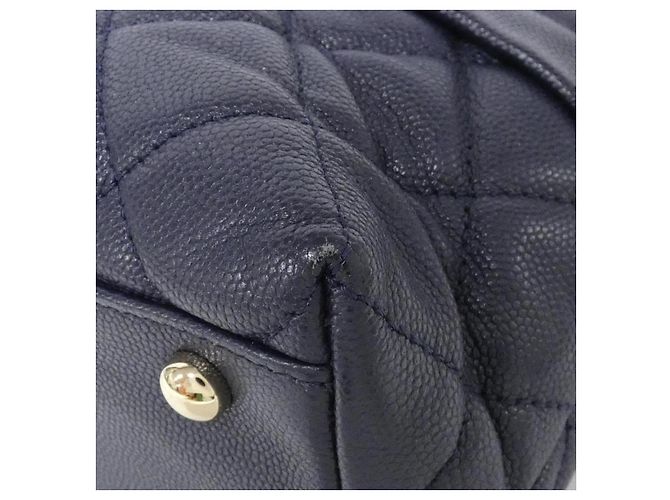 Timeless Borsa a Spalla Chanel Caviar Skin Blu - vista 3