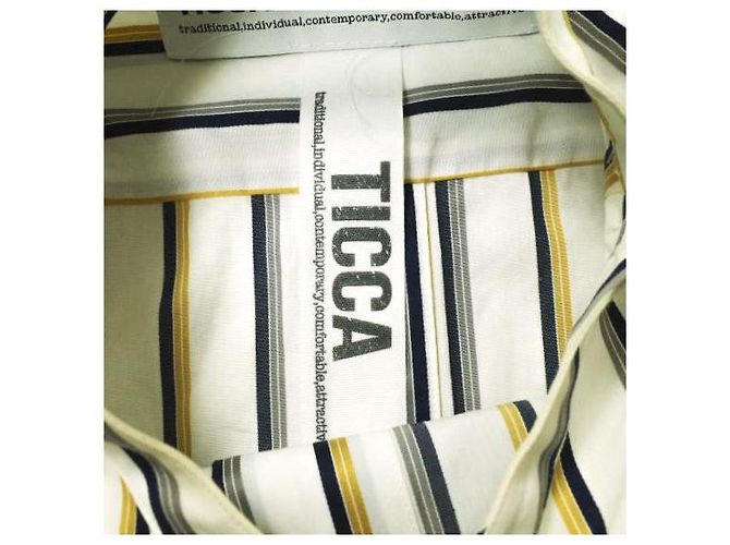 Autre Marque Camicia in cotone TICCA SOMELOS Bianco - vista 3