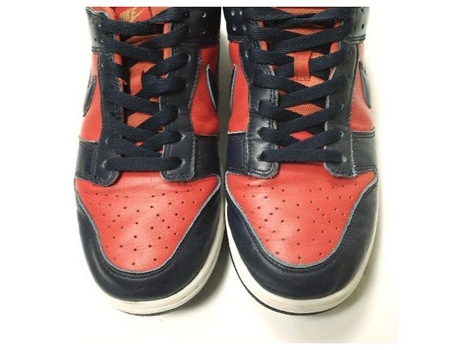Autre Marque Nike Dunk Low SP Leder Sneaker Orange Marineblau - Ansicht 5