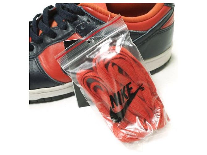 Autre Marque Nike Dunk Low SP Leder Sneaker Orange Marineblau - Ansicht 9