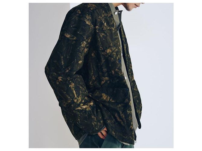 Autre Marque Chaqueta de algodón Liquid Batik POST O'ALLS Castaño - vista 3
