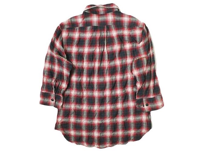 Autre Marque Camicia in misto cotone stropicciato Niche a maniche tre quarti Rosso - vista 2