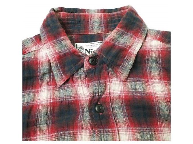 Autre Marque Camicia in misto cotone stropicciato Niche a maniche tre quarti Rosso - vista 4