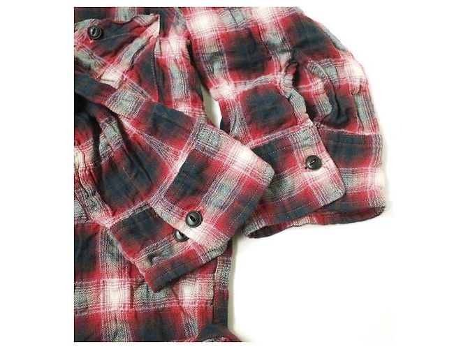 Autre Marque Camicia in misto cotone stropicciato Niche a maniche tre quarti Rosso - vista 5