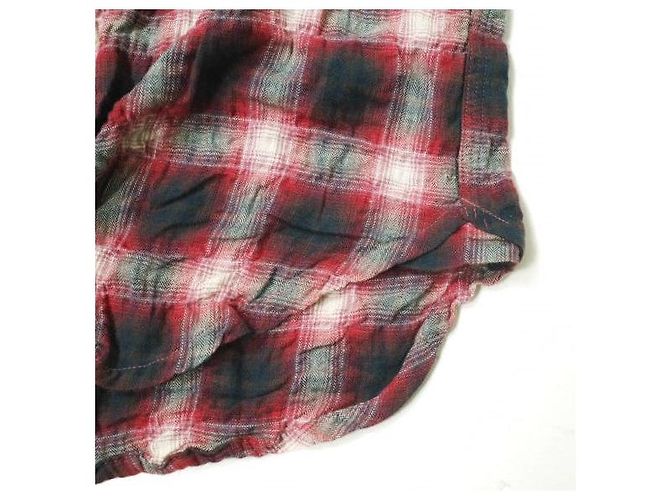 Autre Marque Camicia in misto cotone stropicciato Niche a maniche tre quarti Rosso - vista 6