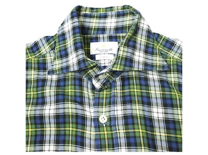 Autre Marque Camisa de algodón Giannetto Verde - vista 4