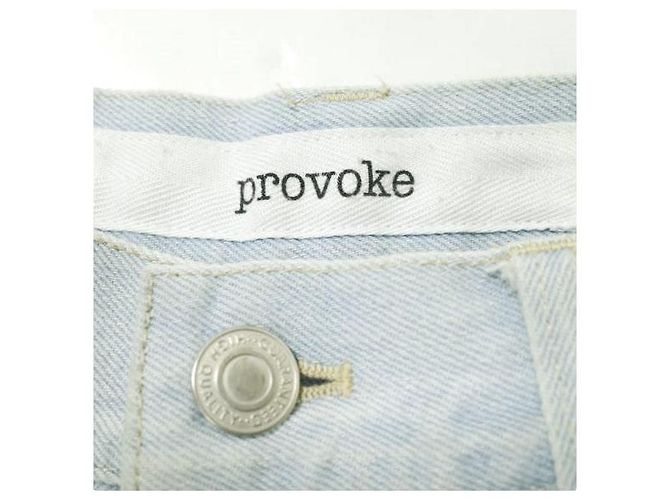 Autre Marque Pantaloni in denim e similpelle PROVOKE Beige - vista 4