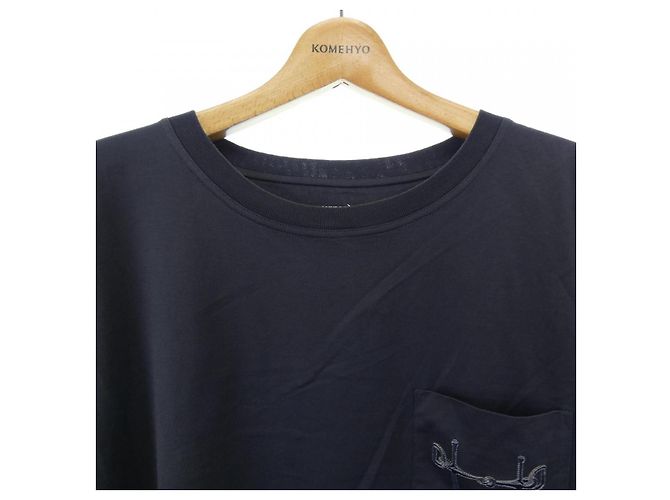 Hermès Camiseta Hermes T-shirt Cotton 42 Azul Azul marino - vista 5