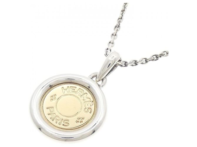 Collar Hermès Sellier Au925 Au750 Plata - vista 3