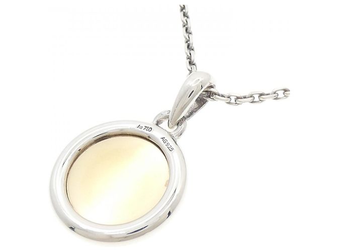 Collar Hermès Sellier Au925 Au750 Plata - vista 4