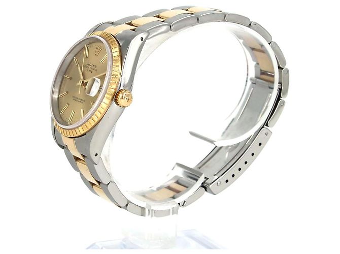 Rolex Oyster Perpetual Date Acero Inoxidable Oro Amarillo Automático Dorado - vista 2