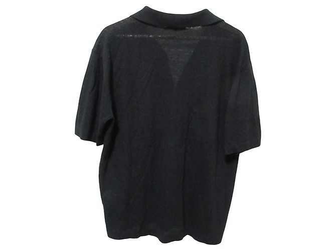 Autre Marque DemyLee Strickpullover mit kurzen Ärmeln aus Leinenmischung Schwarz - Ansicht 2