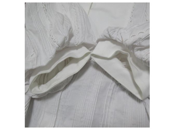Autre Marque Camicetta con maniche a sbuffo Shirocon Puff Sleeve Bosom Blouse Bianco - vista 13