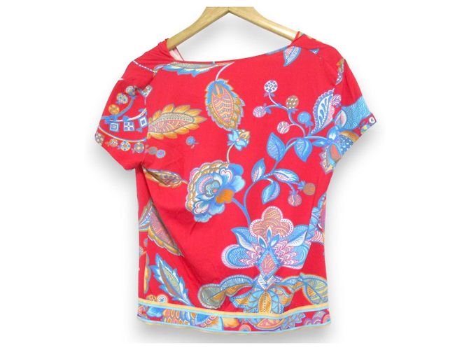Top de mezcla de seda FUCHSIA Leonard Paris Roja Fucsia - vista 2
