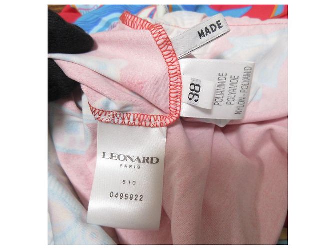 Top de mezcla de seda FUCHSIA Leonard Paris Roja Fucsia - vista 7