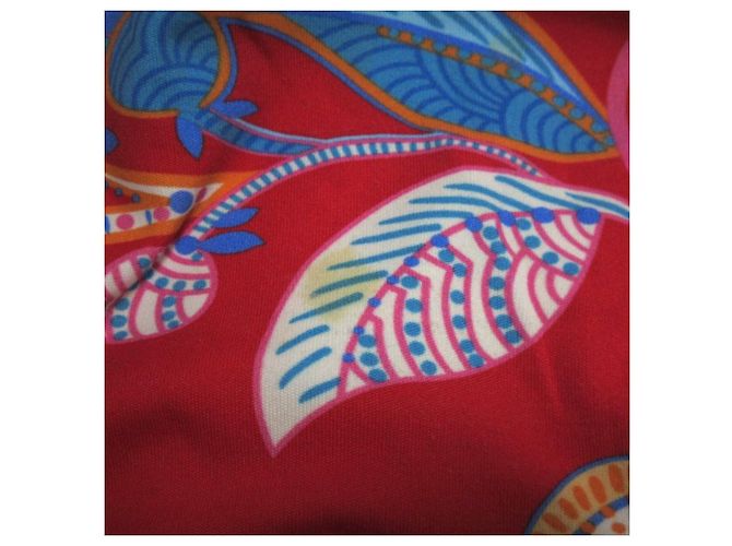 Top de mezcla de seda FUCHSIA Leonard Paris Roja Fucsia - vista 9