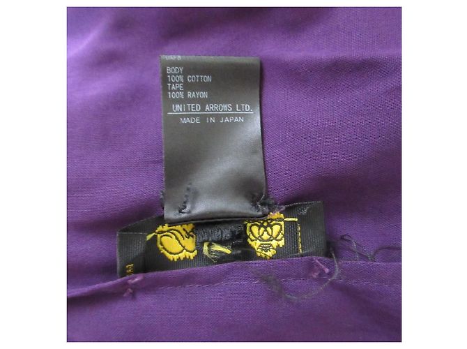 Autre Marque Blusa de algodón con pespuntes Drawer Púrpura - vista 9